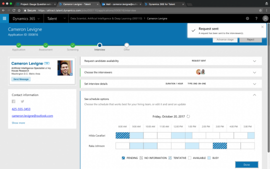 Dynamics 365 for Talent - Attract app